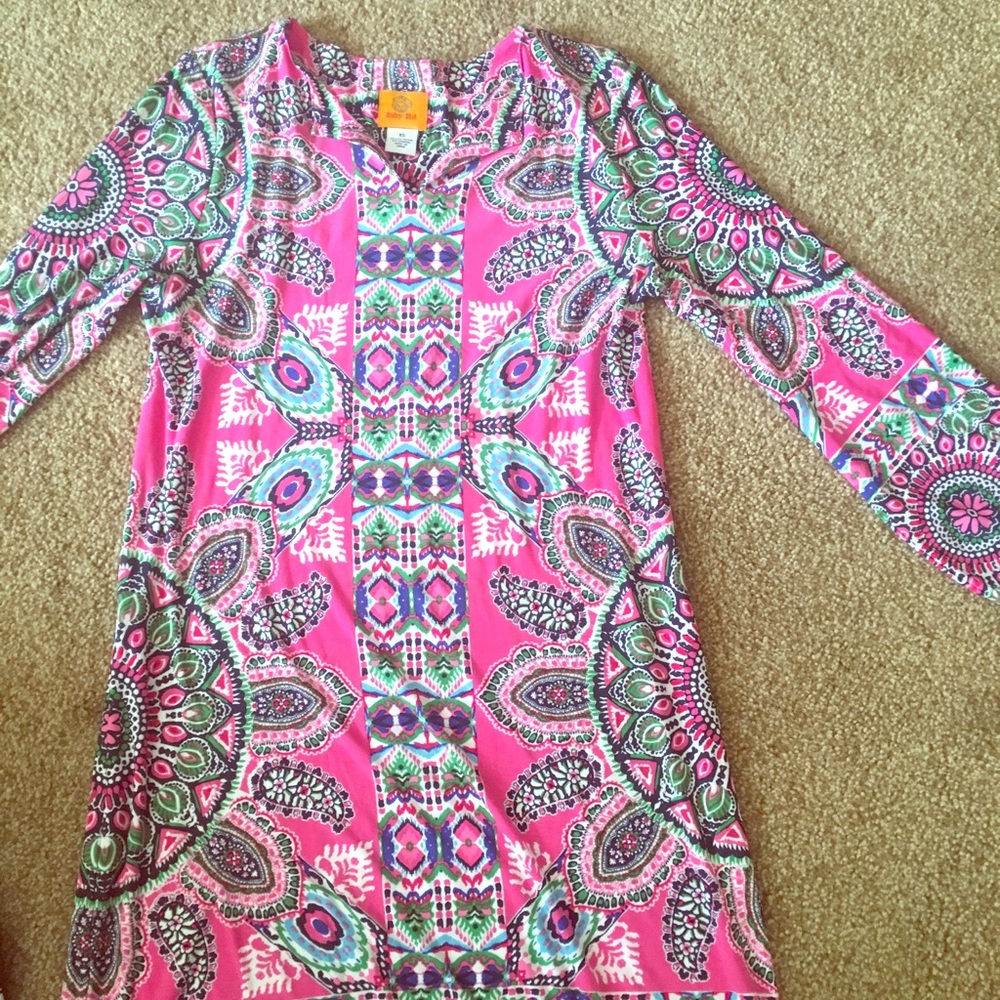 Ruby Rd Long Sleeve Jersey Dress